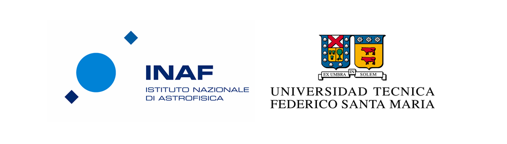 I due loghi: INAF e Universidad tecnica Federico Santa Maria (UTSFM)